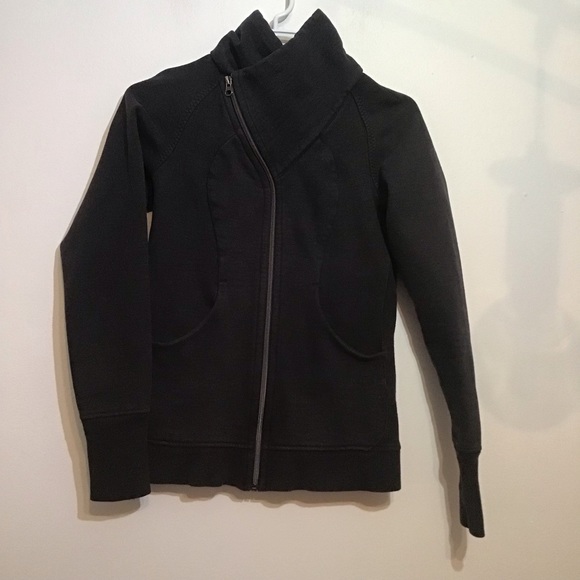 Lululemon Cozy Cuddle Up Jacket Heathered Black / Black - Picture 8 of 14